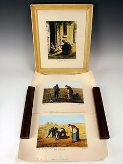 MILLET INSPIRED LITHOGRAPHS BY GEORG 1959