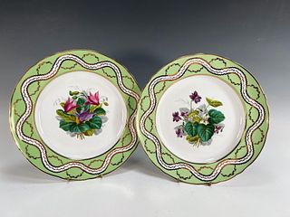 2 TWOS COMPANY FLORAL PLATES