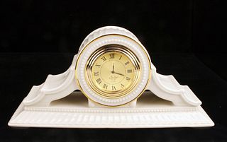 LENOX "TIMELY TRADITIONS" PORCELAIN MANTLE CLOCK