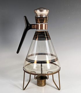 MCM COFFEE POT ON WARMING STAND