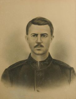Charcoal Portrait of General Benton Smith, CSA