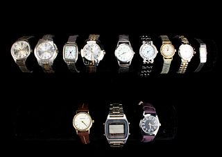 LOT OF 12 WATCHES INCLUDING SEIKO