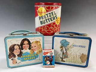 ALADDIN LUNCHBOXES CHARLIES ANGELS HOLLY HOBBIE THE MONKEES