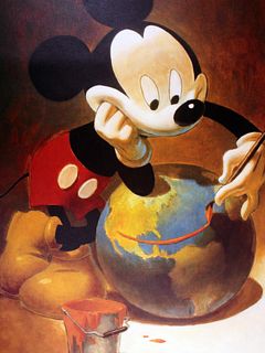 D23 DISNEY MICKEY MOUSE 80TH ANNIVERSARY LITHOGRAPH