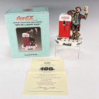 COCA COLA EMMETT KELLY PUT ON A HAPPY FACE IN BOX
