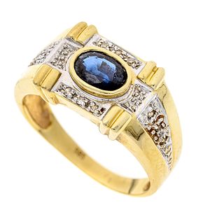 Sapphire-diamond ring GG/WG 58