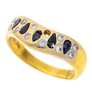Sapphire diamond ring GG 750/0