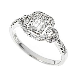 Diamond-brilliant ring WG 750/