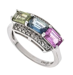 Multicolor sapphire diamond ri