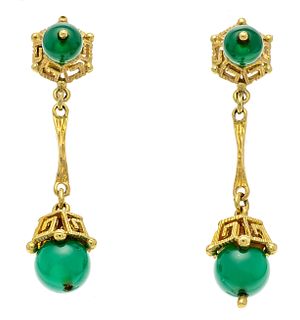 Agate design earrings GG 585/0