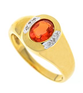 Fire opal diamond ring GG 585/