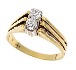 Old-cut diamond ring GG/WG 585