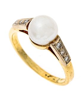 Pearl diamond ring GG 585/000