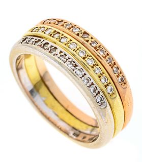 Diamond ring GG/WG/RG 585/000