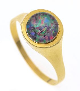 Opal ring GG 585/000 with a ro