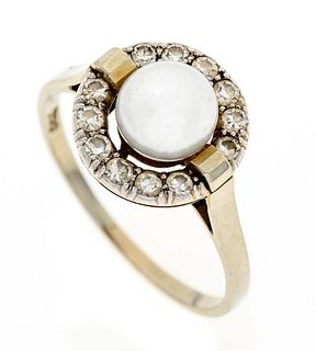 Akoya diamond ring WG 750/000