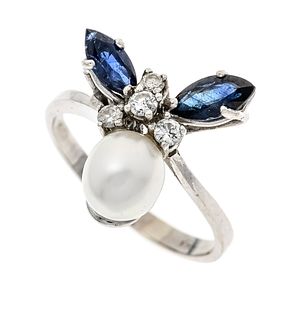 Sapphire cultured pearl diamon