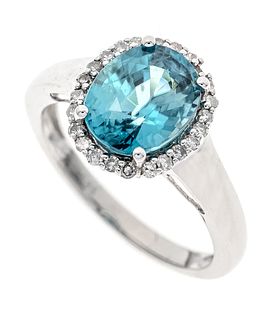 Zircon diamond ring WG 585/000