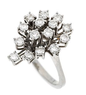 Diamond ring WG 750/000 with 1