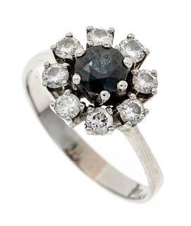 Sapphire-cut diamond ring WG 5