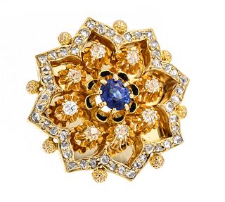 Sapphire diamond emblem GG 585