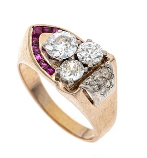 Ruby old-cut diamond ring RG 5