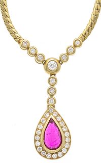 Ruby-brilliant necklace GG 585