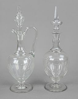 Two decanters, 20th c., each r