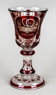 Souvenir goblet, around 1900,