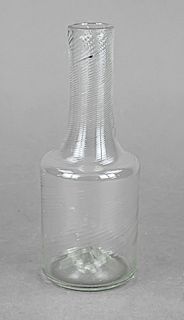 Glass bottle, 19th c., round s