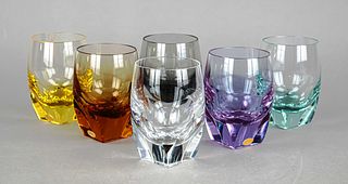 Six whisky glasses, Moser & SÃ¶