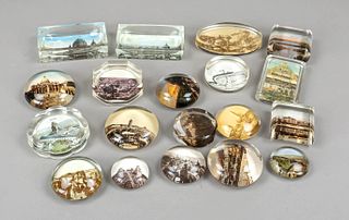 Collection of 19 paperweights,