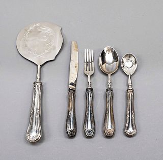 22 pieces of cutlery, 20th c.,