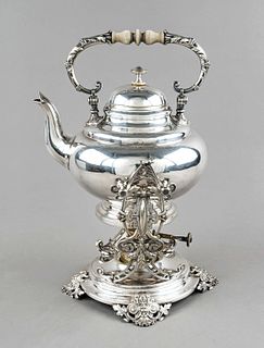 Tea kettle on rechaud, German,