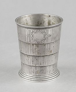Travel mug, 19th century, maker