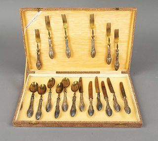 Dessert cutlery for six persons
