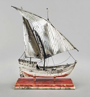 Miniature sailing ship, Italy,