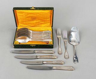 16 pieces of cutlery, 19th/20th