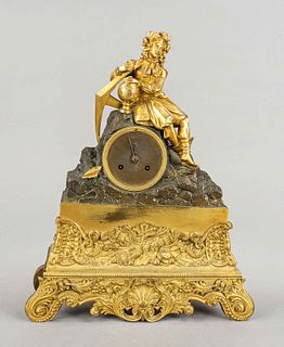french. Bronze figure pendulum