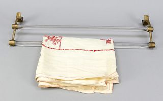 Towel rack around 1900, glass