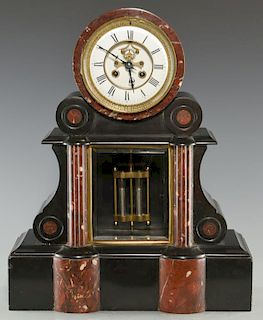 Vincenti & Cie Slate and Marble Clock