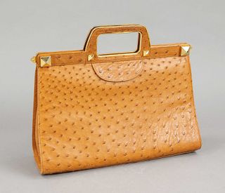 Lorenzi, vintage handbag, cognac os
