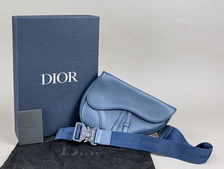 Christian Dior, Dark Blue Saddle Ba