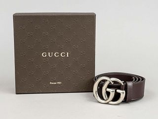 Gucci, women's belt, chocolate brow