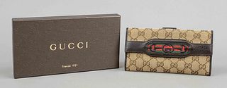 Gucci, large wallet, sand-colored c