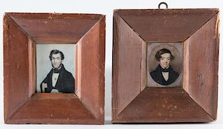 2 Miniature Portraits of Gentlemen