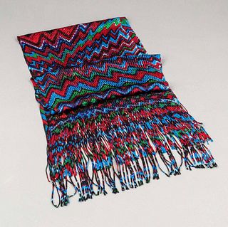 Missoni, polychrome patterned scarf