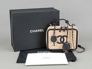 Chanel, CC Filigree Vanity Case in