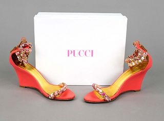 Pucci, women's wedge heel sandals,