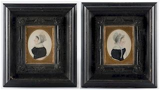 2 miniature portraits related to Capt. Allen McLane